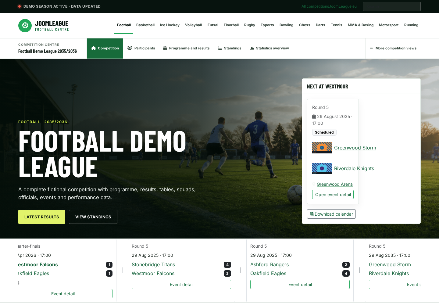 Football demonstration